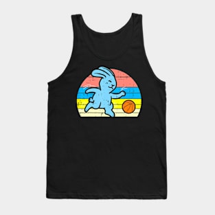 Easter Bunny Playing Basketball Sports Men Kids Tank Top